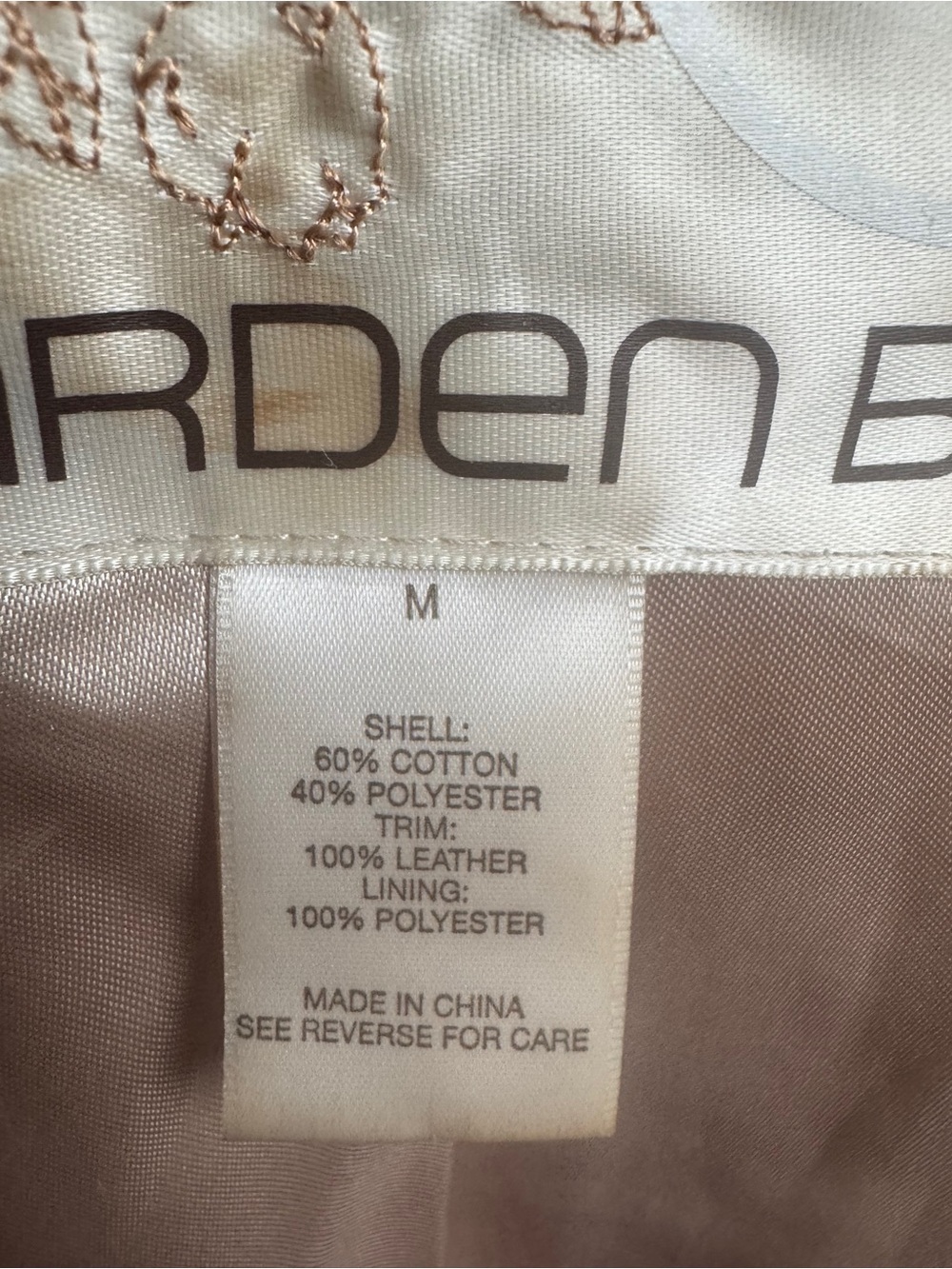 Arden B Beige Trench Coat with Metallic Trim - Picture 7 of 11